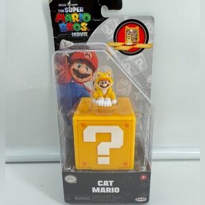 Jakks Pacific Super Mario Bros Movie Cat Mario 1.25 in Mini Figure New Sealed